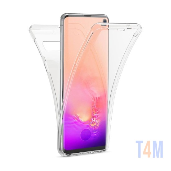 Capa de Silicone 360º para Samsung Galaxy S10 Plus Transparente